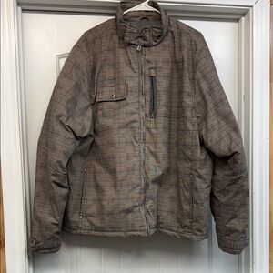 Men's Plaid Puffer Jacket